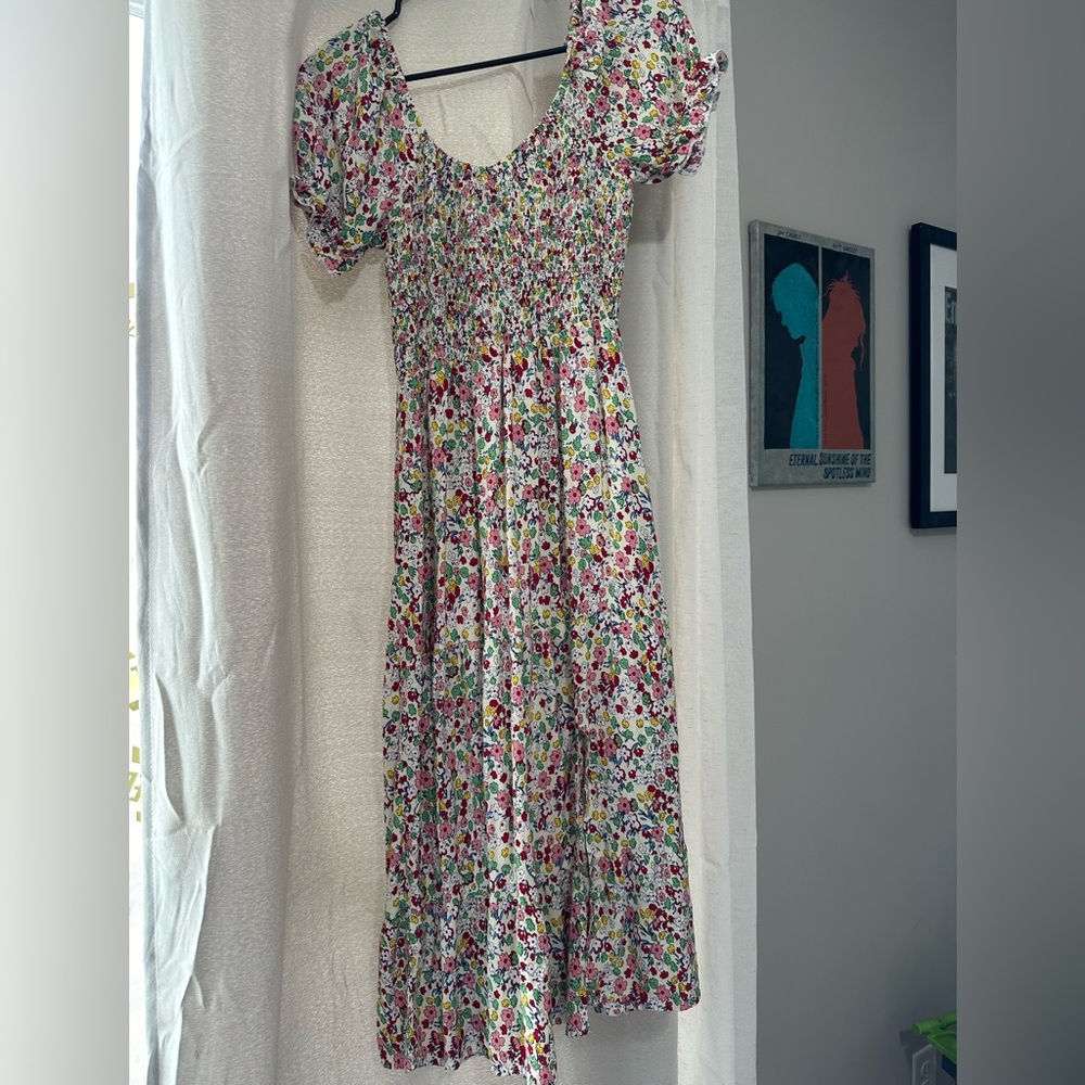 Small floral midi dress